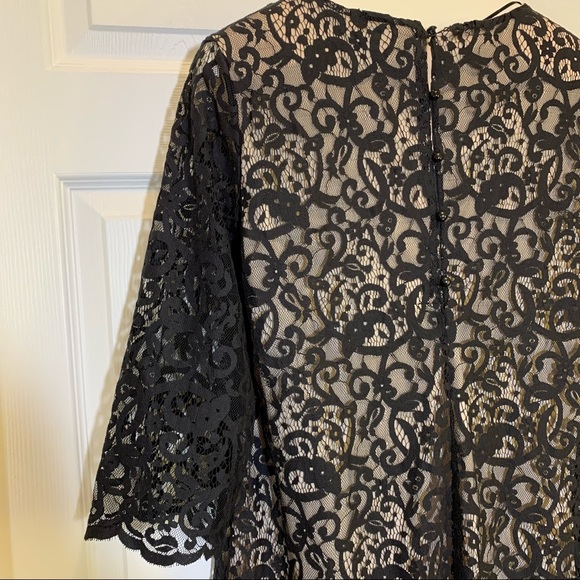 H & M Black Lace Dress Size L - Picture 4 of 7